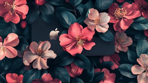 Blooming Sanctuary Surrounds Your Device.