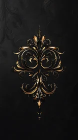 Baroque ember flourish on midnight velvet canvas.