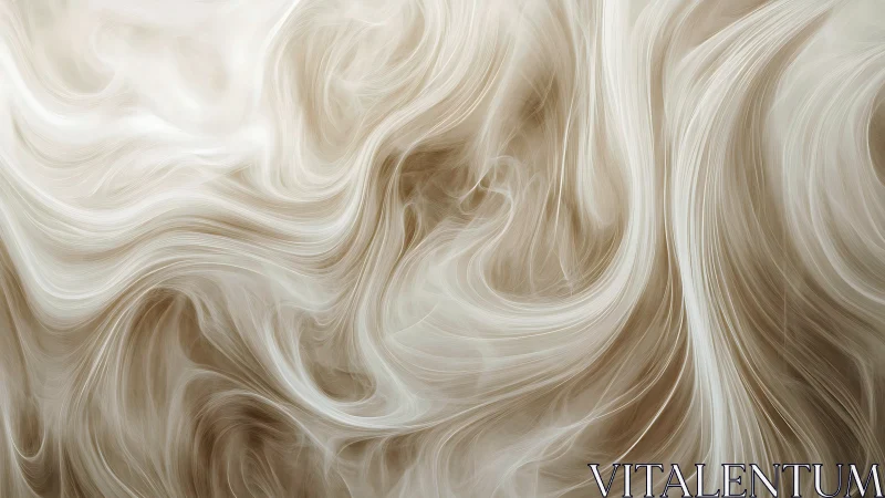 Silken cream currents swirl in a dreamlike abstract haze.