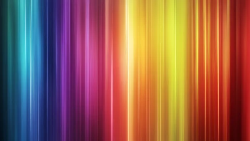 Vertical spectral gradient lines render full luminous color band