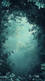 Forest Canopy Opening with Dappled Light