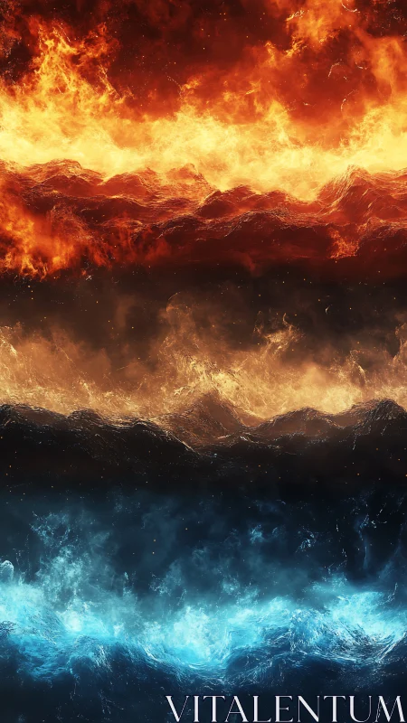 Inferno Meets Frost: Clash of Elemental Tempests Collide