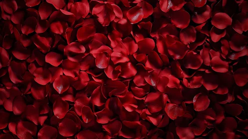 Velvet Petals: A Sea of Passionate Red Romance.
