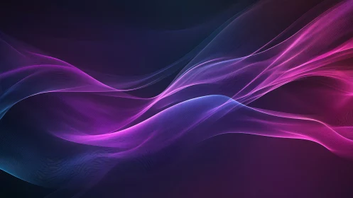 Spectral wavefront interference in luminous magenta ribbons.