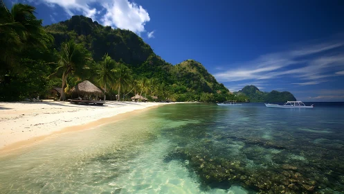 Emerald Waters Embrace: Tropical Paradise Awakens.