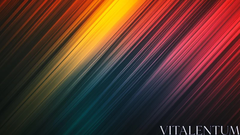 Vibrant Abstract Diagonal Lines in Warm Gradient Colors.