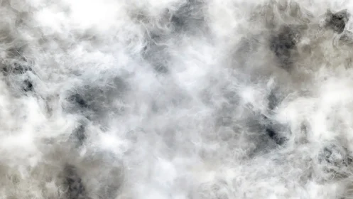 Soft swirling mist drifts across a calm cloudy backdrop