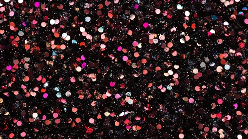 Stardust confetti drifts across a velvet midnight sky.