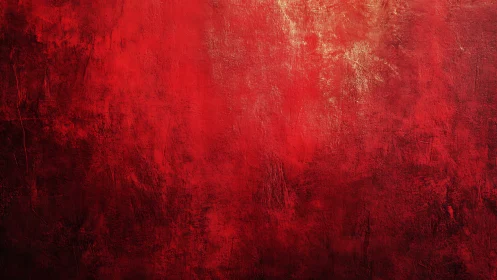 Red textured wall surface shows uneven tonal variation