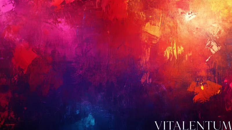 Abstract digital gradient with red, magenta and blue fields.