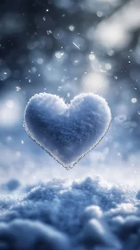 Frozen Heart in Winter's Embrace.