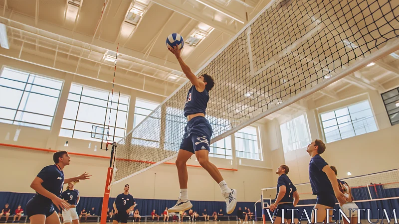 Skyline leap turns indoor volleyball court into launchpad