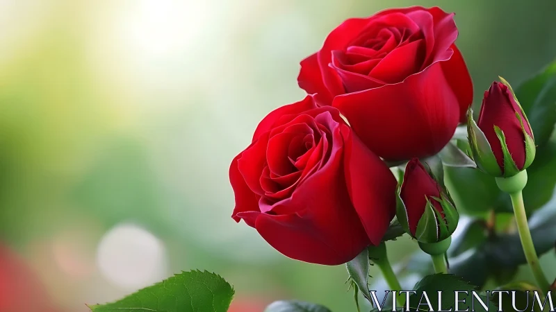 Crimson Velvet Trio Declares Love's Eternal Unfurling Romance