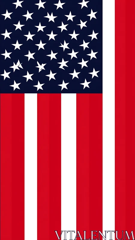 Bright American flag design with bold stars and stripes.