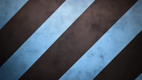 Diagonal blue and brown stripes on textured surface.