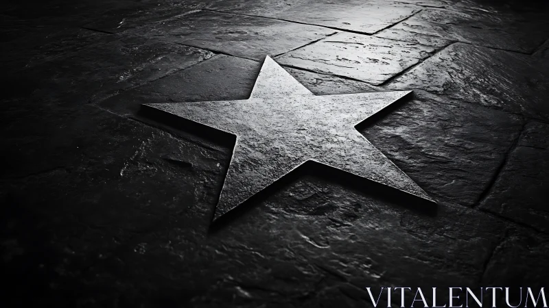 Grounded nightstar on moody stone floor in silver gloom.