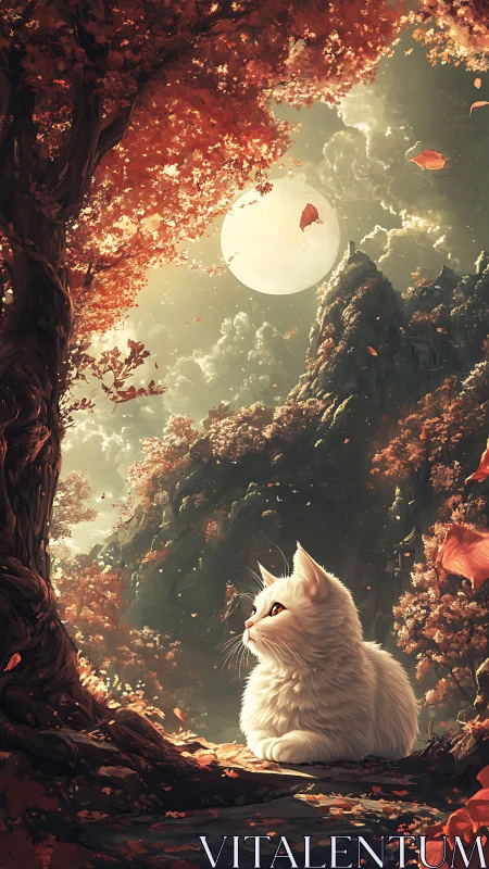 White Cat's Autumn Moon Dream.