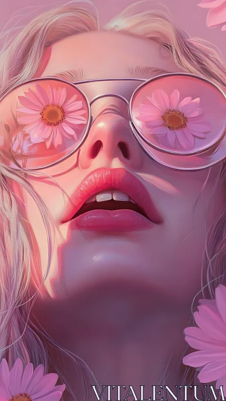 Dreamy pastel portrait welcomes spring through floral lenses