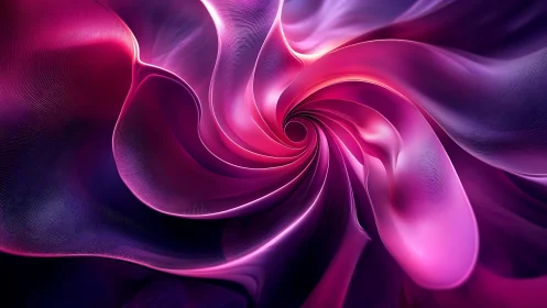 Vivid pink and purple swirling abstract light vortex art.