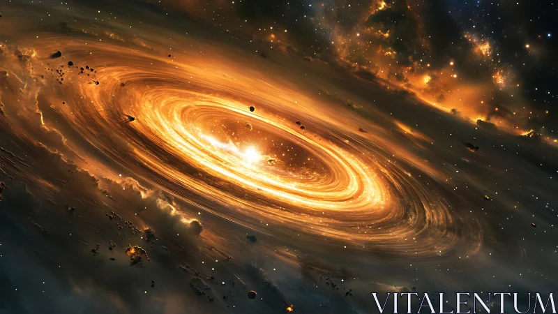 Volumetric accretion disk renders turbulent stellar formation in space