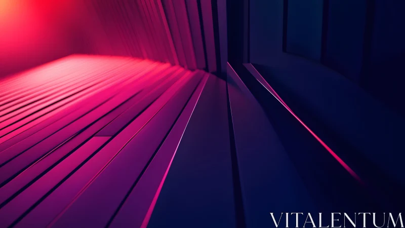 Futuristic geometric abstract background in vibrant neon colors.