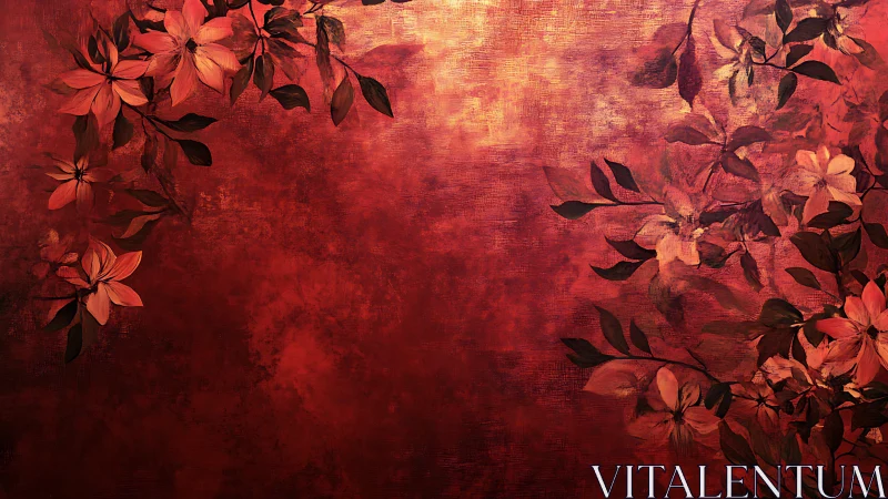 Crimson Garden Dreams Unfold in Warmth.