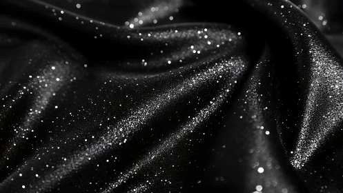 Starlit velvet folds quietly rehearse a midnight galaxy dream