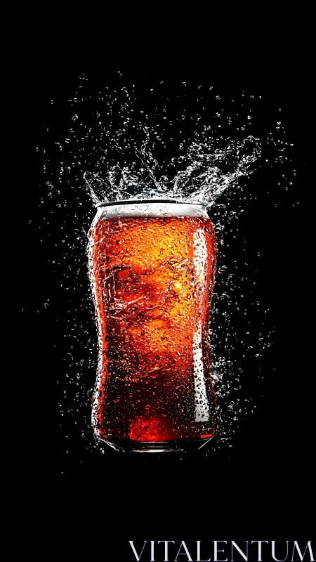 Cola splash titan erupts in a midnight studio storm.