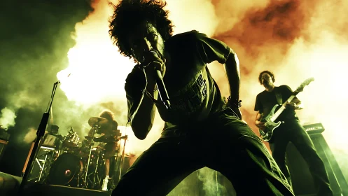 Stagefire frontman bends light and noise into thunderous bloom.