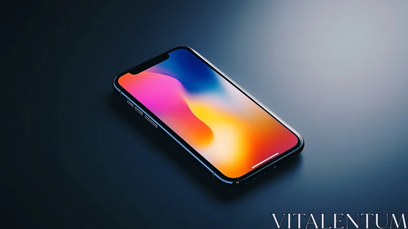 Smartphone Dreams Flow: Liquid Colors Dance Across Glass