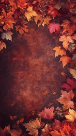 Rustling autumn leaves framing a cozy seasonal pause.