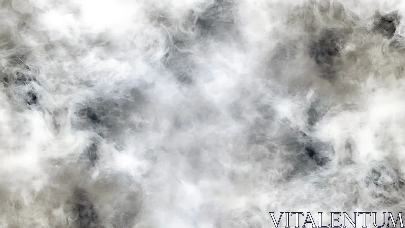 Soft swirling mist drifts across a calm cloudy backdrop