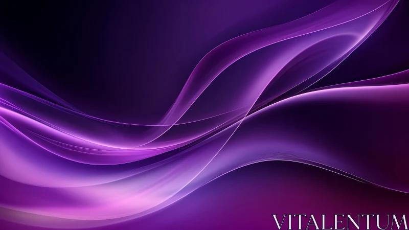 Violet energy waves with luminous translucent gradients.