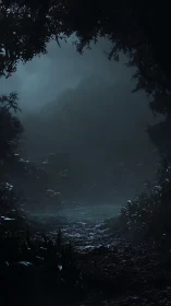 Twilight Portal: Where Mist Swallows the Unseen.