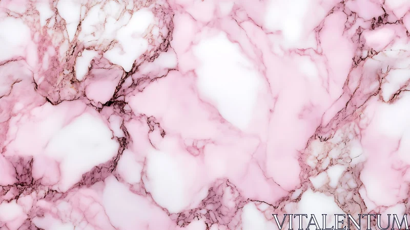 Soft pink marble cloudscape with dreamy flowing veins.