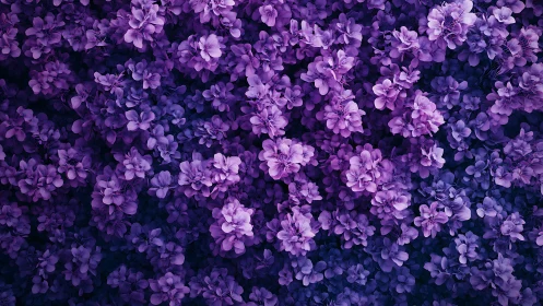 Purple Petals Dancing: A Garden of Gentle Blooms