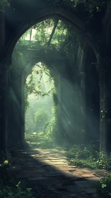 Sunstruck ruins breathe as the forest quietly takes over