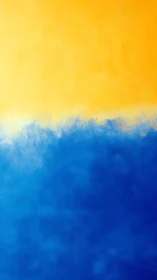 Sunlit horizon where golden warmth meets deep blue calm.