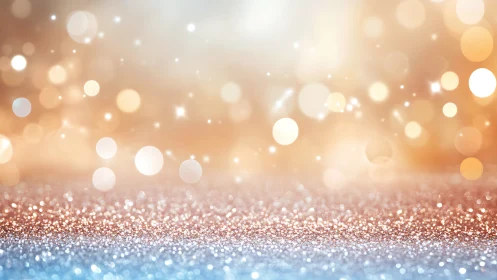 Glittering horizon quietly invents a sunrise made of bokeh