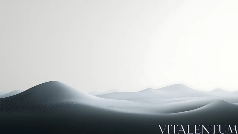 Parametric grayscale dune topography under diffuse luminance.