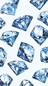 Sky-tinted diamonds tumble in a crisp, glacial daydream.