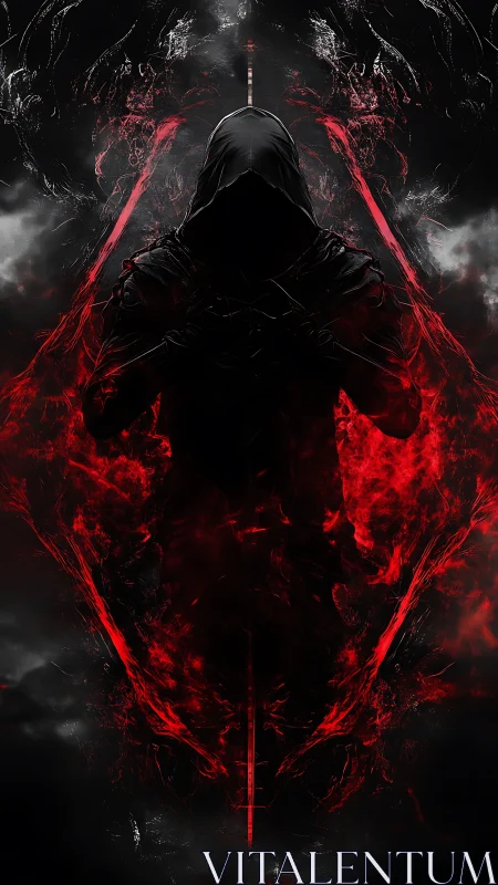 Crimson shadow mage condenses fire into a mirrored storm