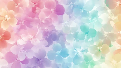 Whisperlight pastel petals drifting through candy mist.