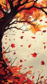Vectorial autumn canopy with dynamically advected foliage field.