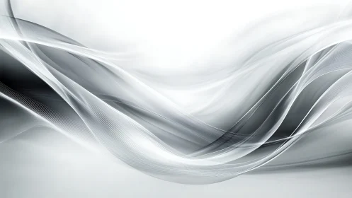 Parametric grayscale wavefronts with layered vector filaments.