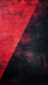 Red and black diagonal abstract texture on rough surface