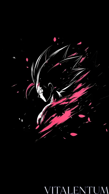 High-contrast anime profile uses dynamic magenta energy streaks