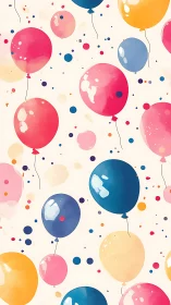 Whimsical Floating Balloons: Celebration Meets Dreamlike Wonder