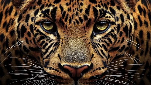 Piercing Feline Gaze: Close Tiger Portrait Study.