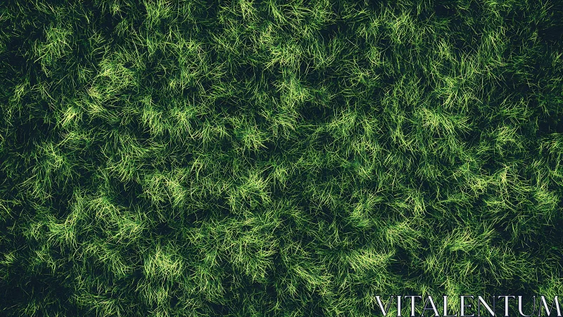 Lush Green Grass Texture Creates Soothing Natural Ground